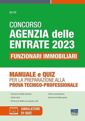 Concorso Agenzia delle Entrate 2023 - 530 posti per Funzionari Immobiliari. Conforme al bando cod.SPI