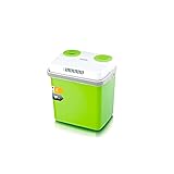 SEVERIN Elektrische Kühlbox (19 L) mit Kühl- und Warmhaltefunktion, 2 Anschlüsse fürs Auto (Netzteil & Zigarettenanzünder), grün/grau, KB 2922 Grün 19L