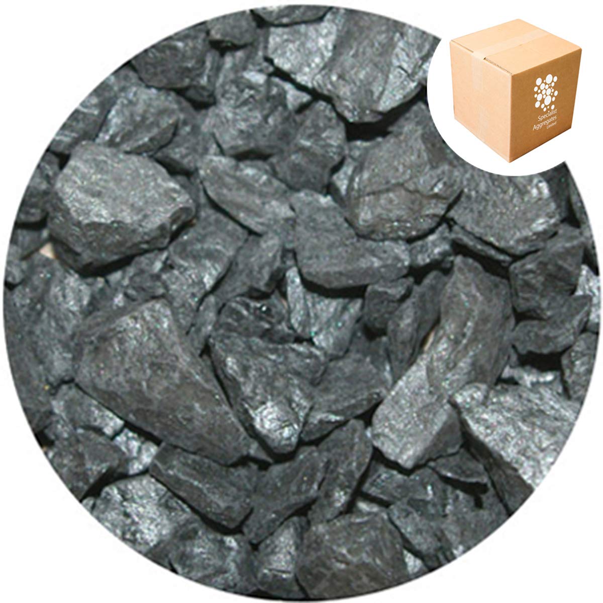 Specialist Aggregates ® - 1.7kg Aspen Silk - Graphite - Decorative Gravel/Stones | Weddings | Events | Memorials | Photography | Home | Garden | Vases | Art | Craft | 14 COLOURS | UK Manufacturer