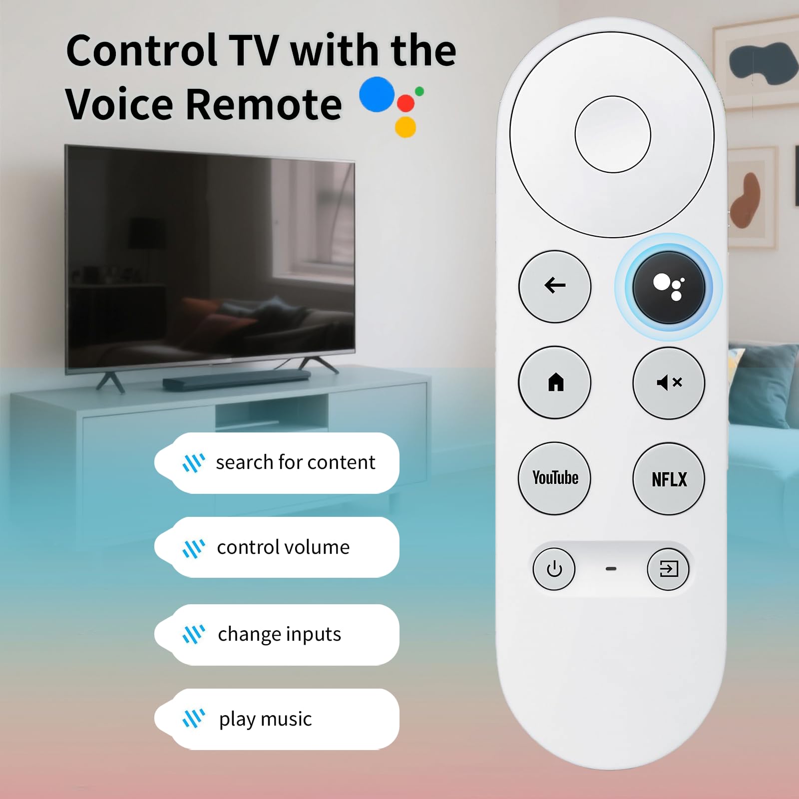 Amazon | Chromecast with Google TV 交換用リモコン 音声対応 G9N9N