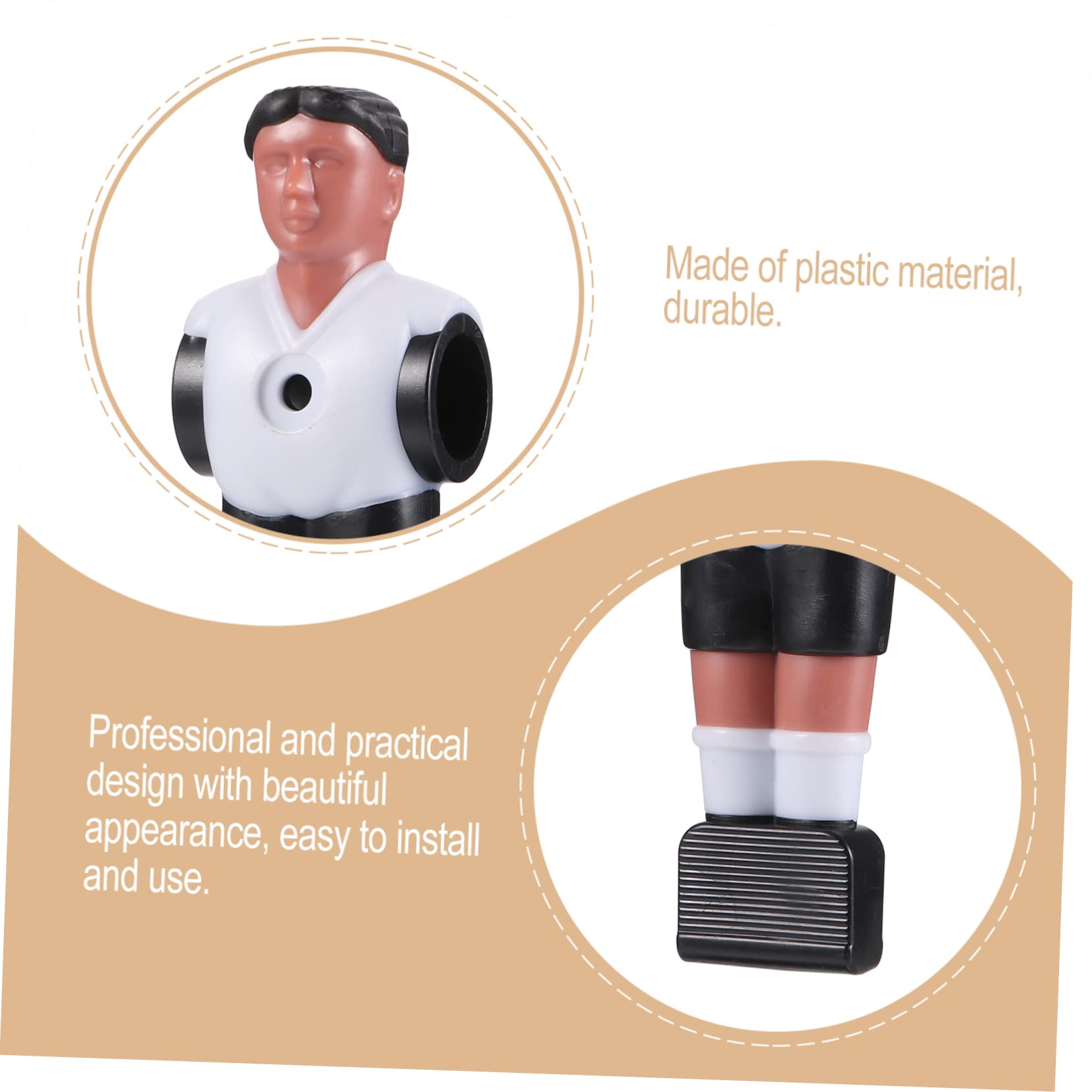 Giocatori Calcio Balilla 10 Statuette Accessori Tavolo Facili Usare Compatibili Calcio Balilla