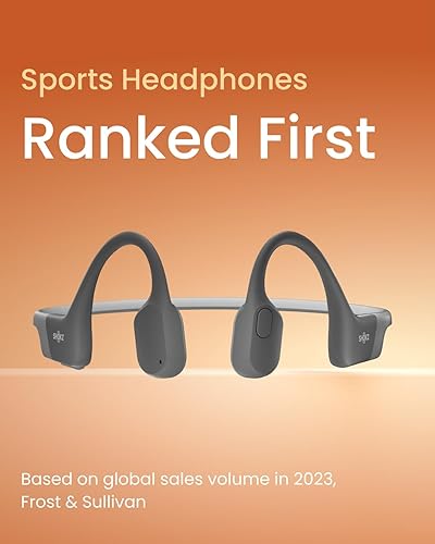 Miniatura 2 de Shokz OpenRun - Auriculares deportivos Bluetooth de conducción ósea de oreja abierta, auriculares inalámbricos resistentes al sudor para