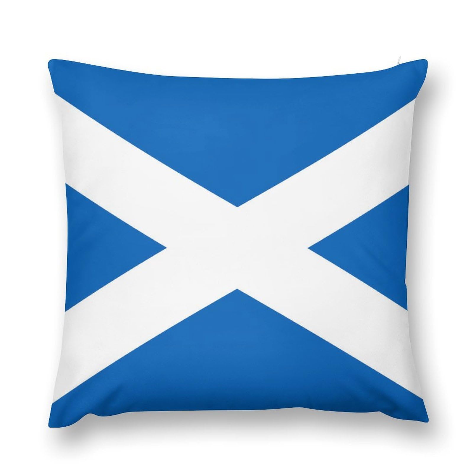 peiyeety Decorative Outdoor Throw Pillow Cover Scotland Flag Cozy Farmhouse Cushion Cover Soft Pillowcase Square Cushion Case