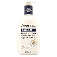 Aveeno Skin Relief Crema Nutriente Senza Profumo, Crema corpo idratante 72h con triplo
