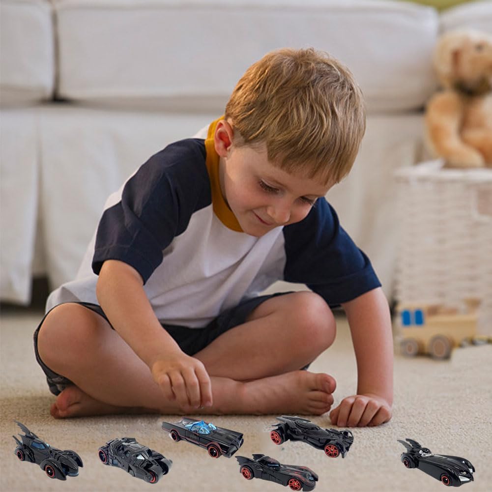 PLUSPOINT Superhero Car Set - 6 Die-Cast Metal Cars -6 PLUSPOINT Superhero Car Set - 6 Die-Cast Metal Cars -6