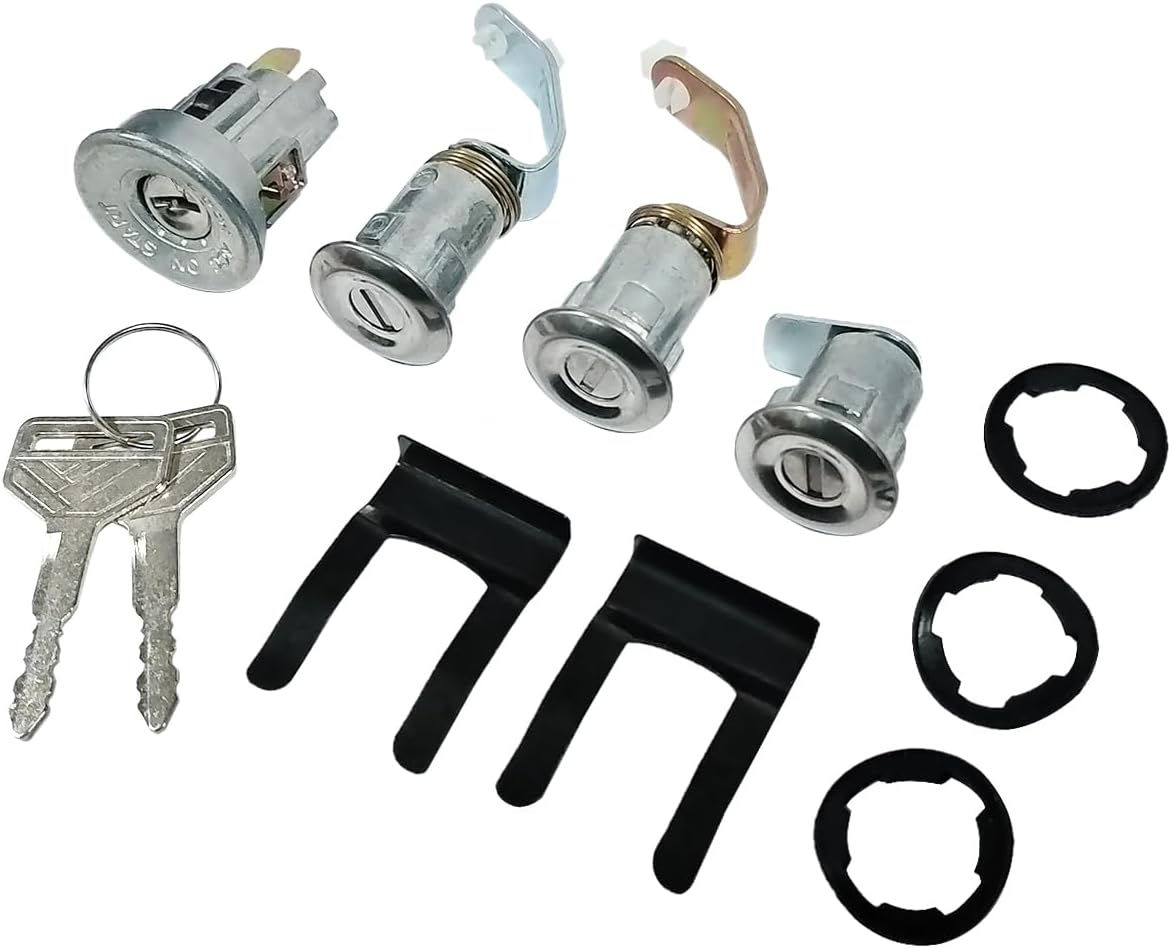 Ignition Switch & Door Lock Cylinder Set 69005-90316 Replacement Compatible with Land Cruiser FJ40 FJ43 FJ45 BJ40