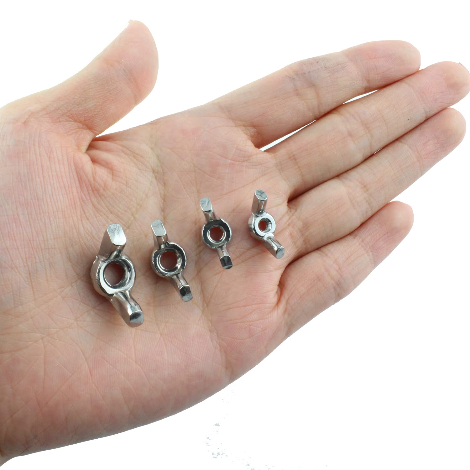 40PCS 304 Stainless Steel Wing Nuts M3 M4 M5 M6 Butterfly - View #11