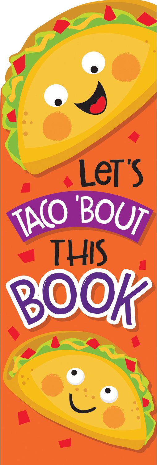 Marque-page taco parfumé Eureka papier pour ne plus corner les pages