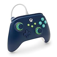 Vista 3 de PowerA Wired Controller for Xbox Series X S - Mariner Blue, gamepad, video game/gaming controller, works with Xbox One, Officially Licensed