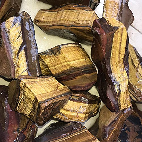 Cristal de ojo de tigre natural en bruto 100g para coleccionistas de minerales 4