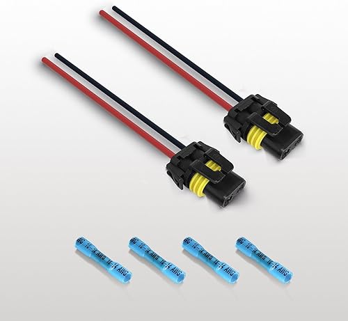 Miniatura 7 de 9005 9006 - Arnés de cableado hembra para faros delanteros antiniebla (paquete de 2)