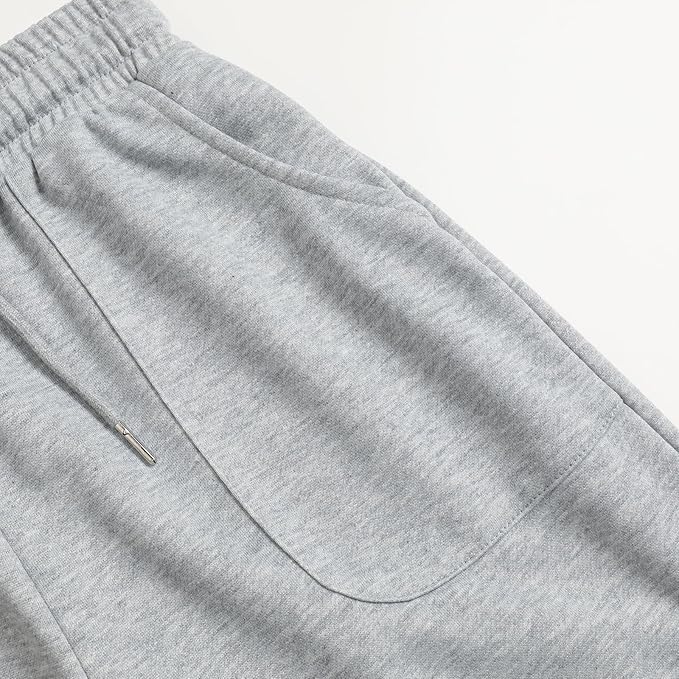 Women's Drawstring Waist Straight Wide Leg Sweatpants Casual Jogger Soft Pants with Pockets - Image 8