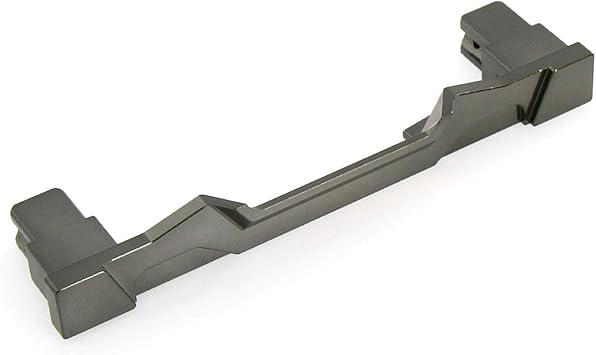 Atomik RC E-Revo 2.0 Front Body Mount, Gun Metal - Replaces 8614 - Compatible with Traxxas
