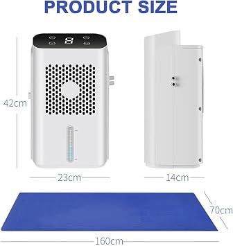 Cooling Water Mattress, Cooler Pad, Bed Cooling System, Ice Mattress, Great for Sleep Enhancement, Cooling Bed Conditioning System, for Home, Dorm Room, Apartment and Hotel, 27x63