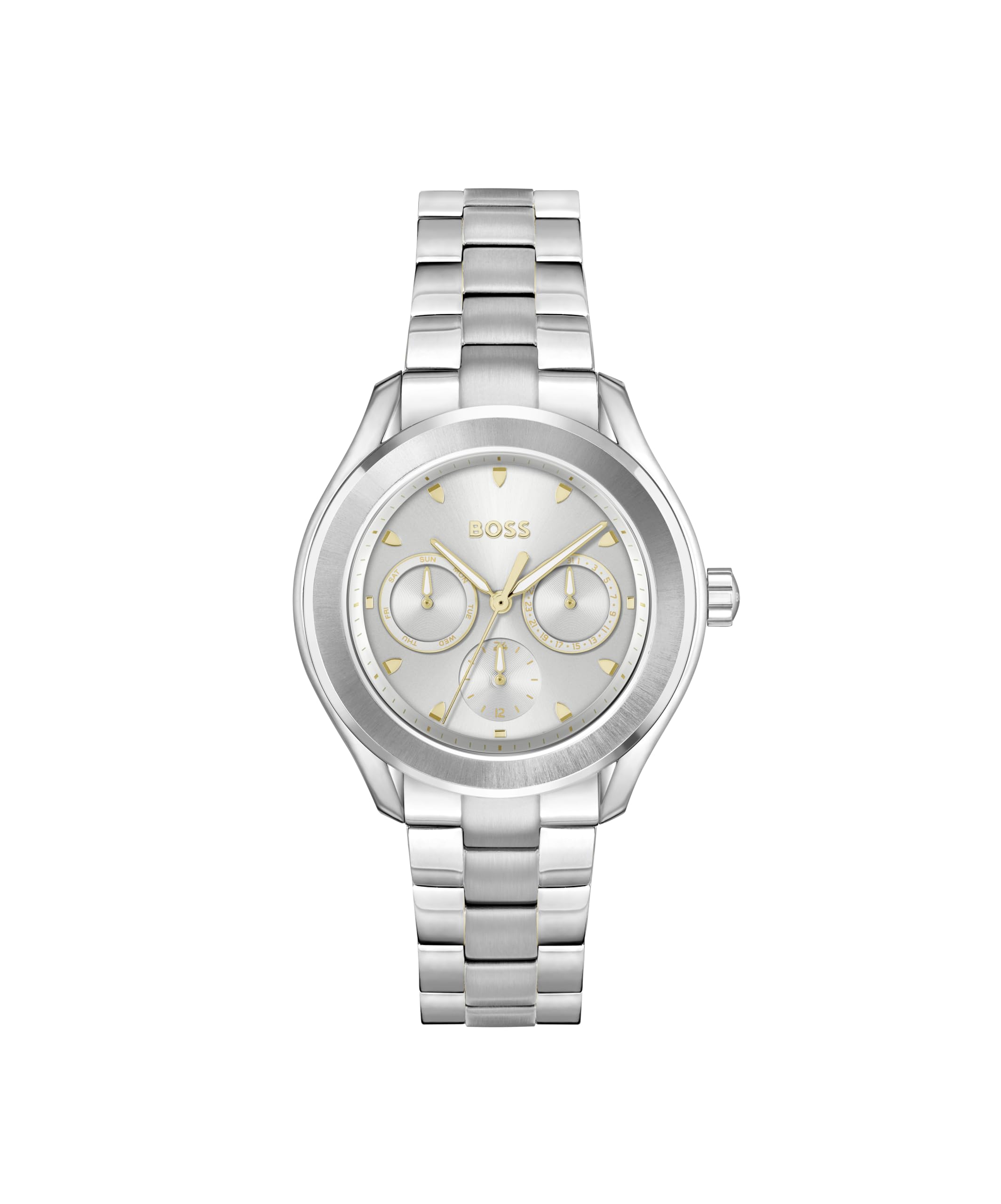 BOSS Analogue Multifunction Quartz Watch for Women LIDA Collection with Silver Stainless Steel Bracelet - 1502747