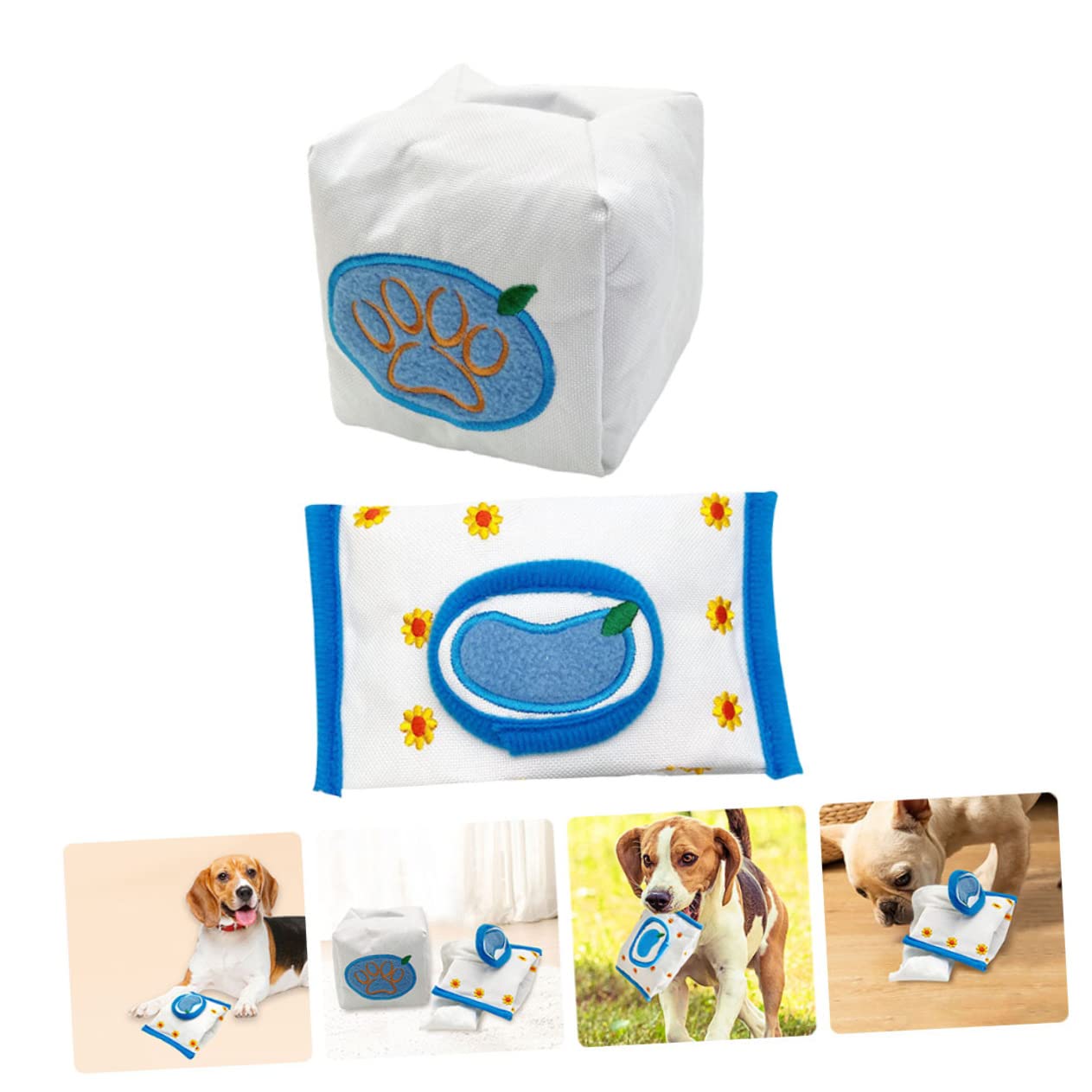 Kisangel 4er-Set Hundespielzeug Interaktives Hundespielzeug Schnüffelpapier-extraktionsspielzeug Für Den Geruchssinn des Haustiers Und Zur Linderung Von Langeweile 2 Stück * 4