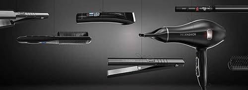 Miniatura 6 de Profashion - Plancha plana de titanio de 1.75 pulgadas, para cabello liso y rizado. Inc Bolsa de viaje, alfombrilla térmica, guante térmico,