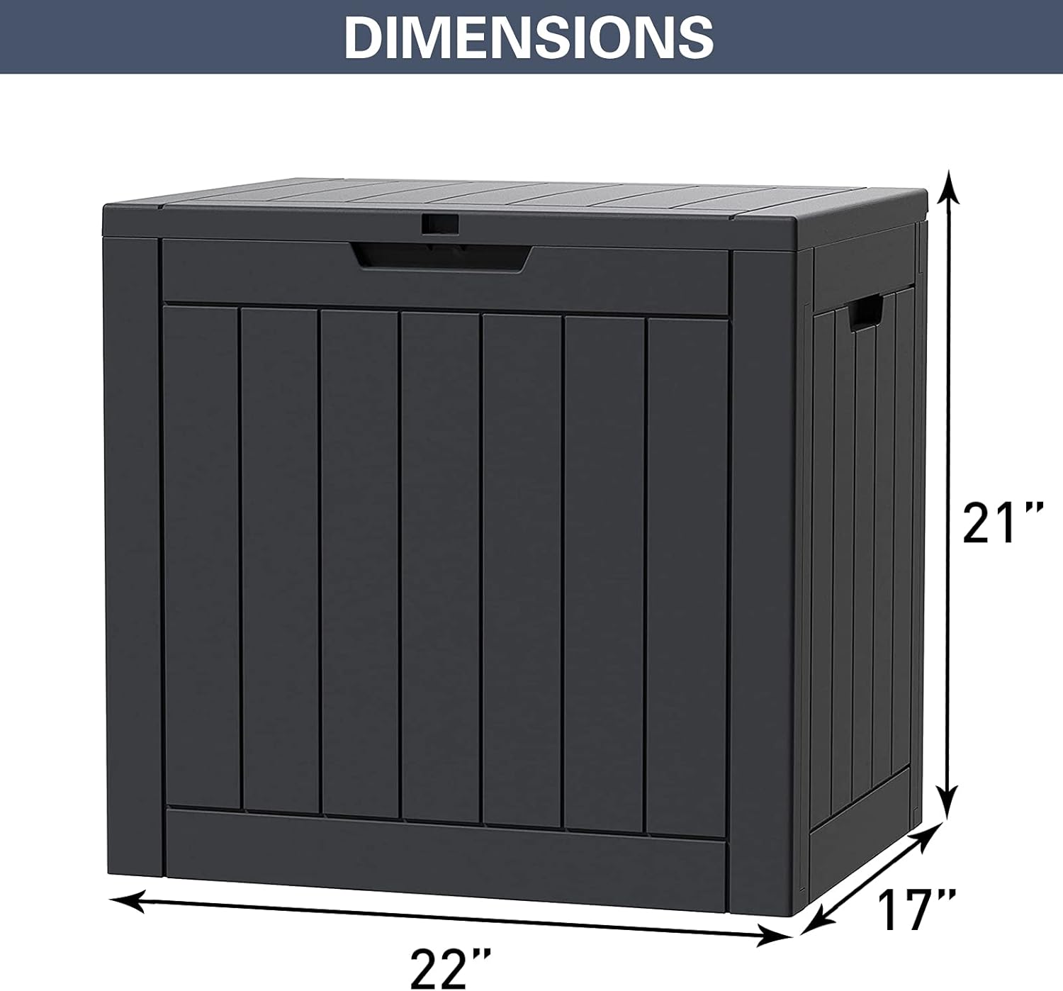 Deck Box 30 Gallon Outdoor Storage Box for Food Deliveries, Patio Tools, Outdoor Cushions & Pillows, Garden Supplies, Pet Stuff and Pool Accessories, Black (Delivery Sign & Lock Included) : Patio, Lawn & Garden