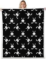 Vista 32 de Erosebridal Manta de franela con estampado de fresa, manta Sherpa decorativa para sofá, sofá o cama, manta Kawaii de frutas, manta de felpa rosa