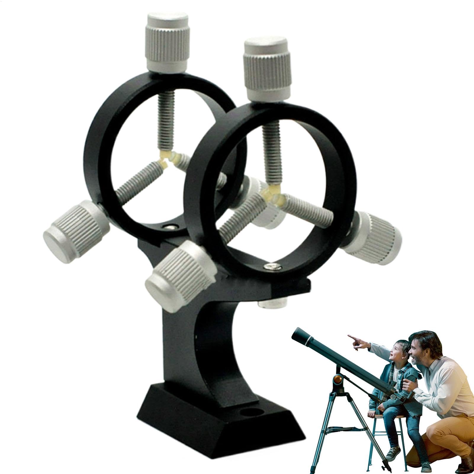 Finder Scope - Soporte de aleación Ajustable, Base de Montaje portátil, fácil instalación, Accesorios para telescopio astronómico