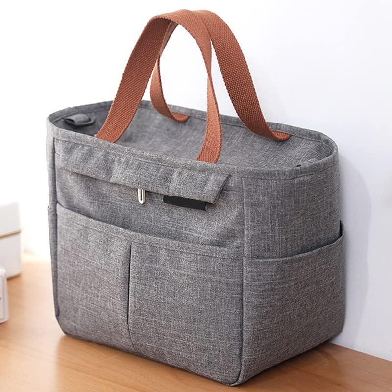 Miniatura 8 de Bolsa de almuerzo, bolsa térmica resistente al agua, bolsas de almuerzo aisladas a prueba de fugas para mujeres y hombres, trabajo, oficina, picnic,