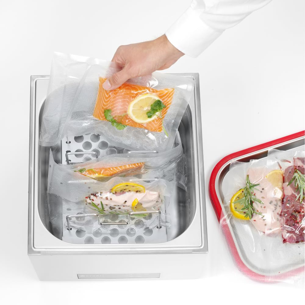 MBH - Sistema di sous vide GN 2/3 per ospitalità in acciaio inox. Sistema sous vide professionale con termostato regolabile