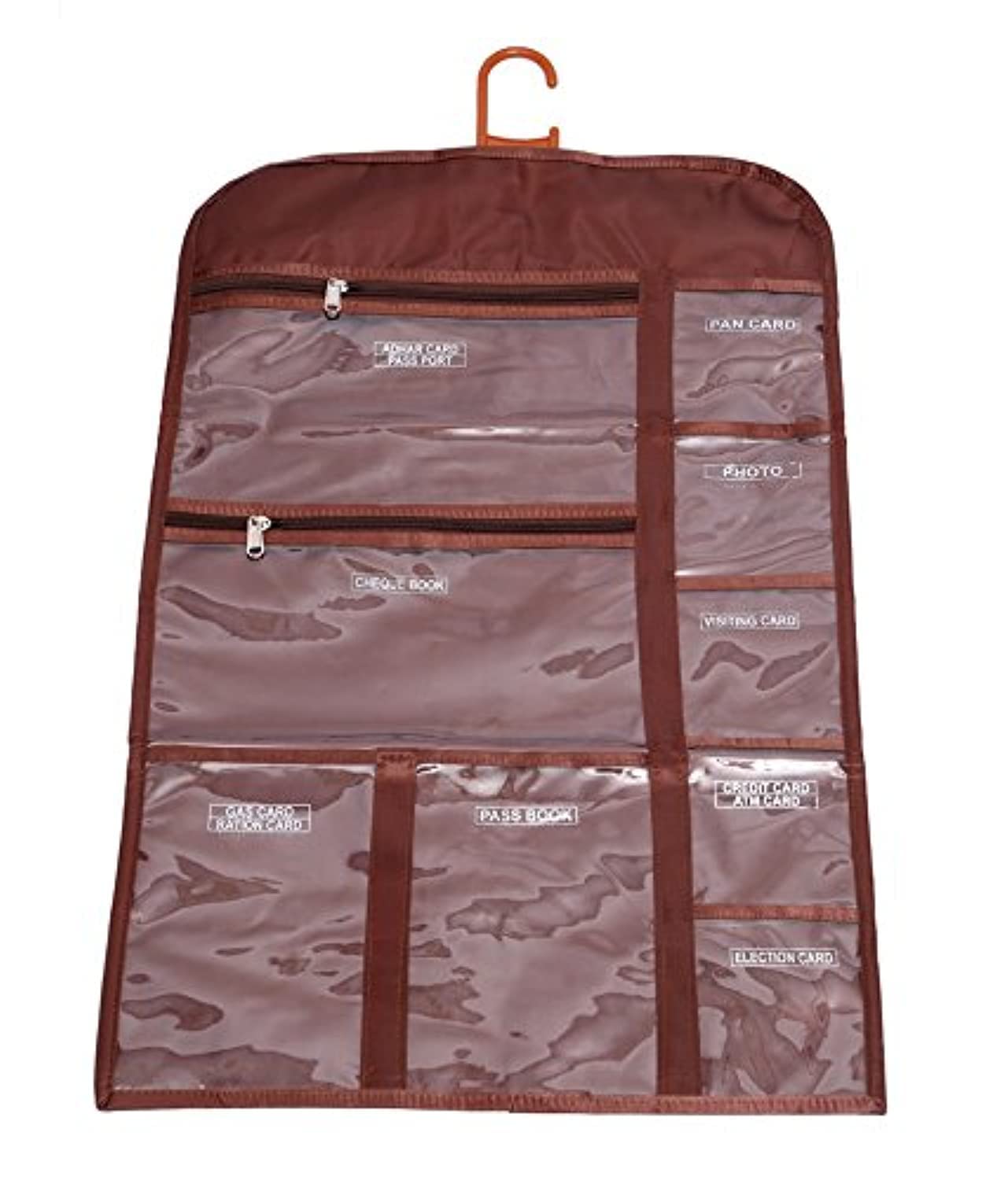 Kuber Industries Satin Hanging Organiser, Red (KI0046050)