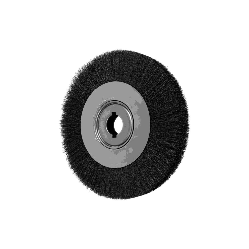 PFERD 81261 Wide Face Crimped Wheel Brush, Carbon Steel Wire, 15