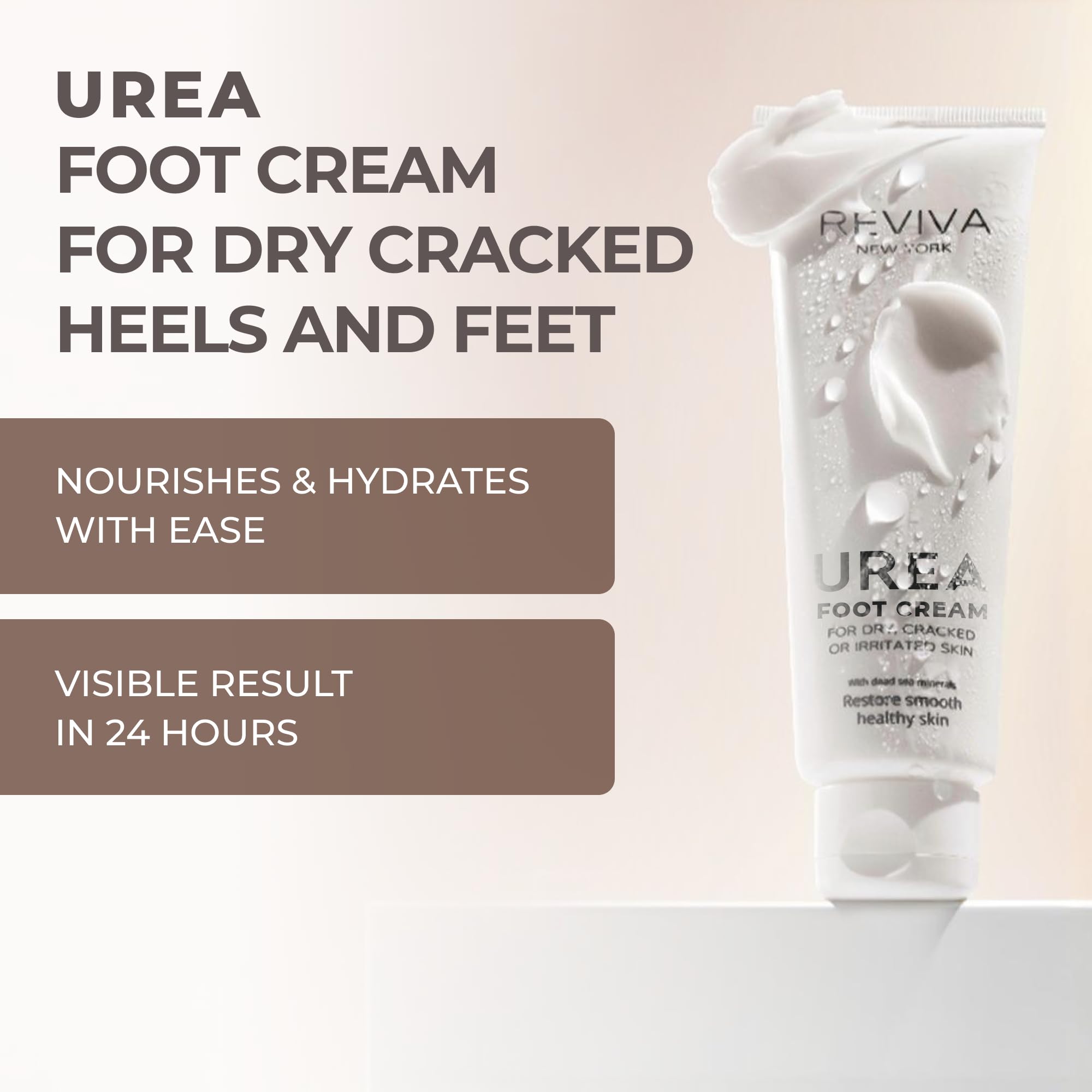 Crema para pies con urea, ácido salicílico y minerales del mar muerto – Crema intensiva para pies secos y agrietados, removedor de callos y suavizante de uñas de los pies – Hidratación profunda y 2
