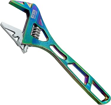 SK11 SPIDER Wide Monkey Wrench, Rainbow, Wide Opening 1.2 inches 30 mm SPD-30WMP