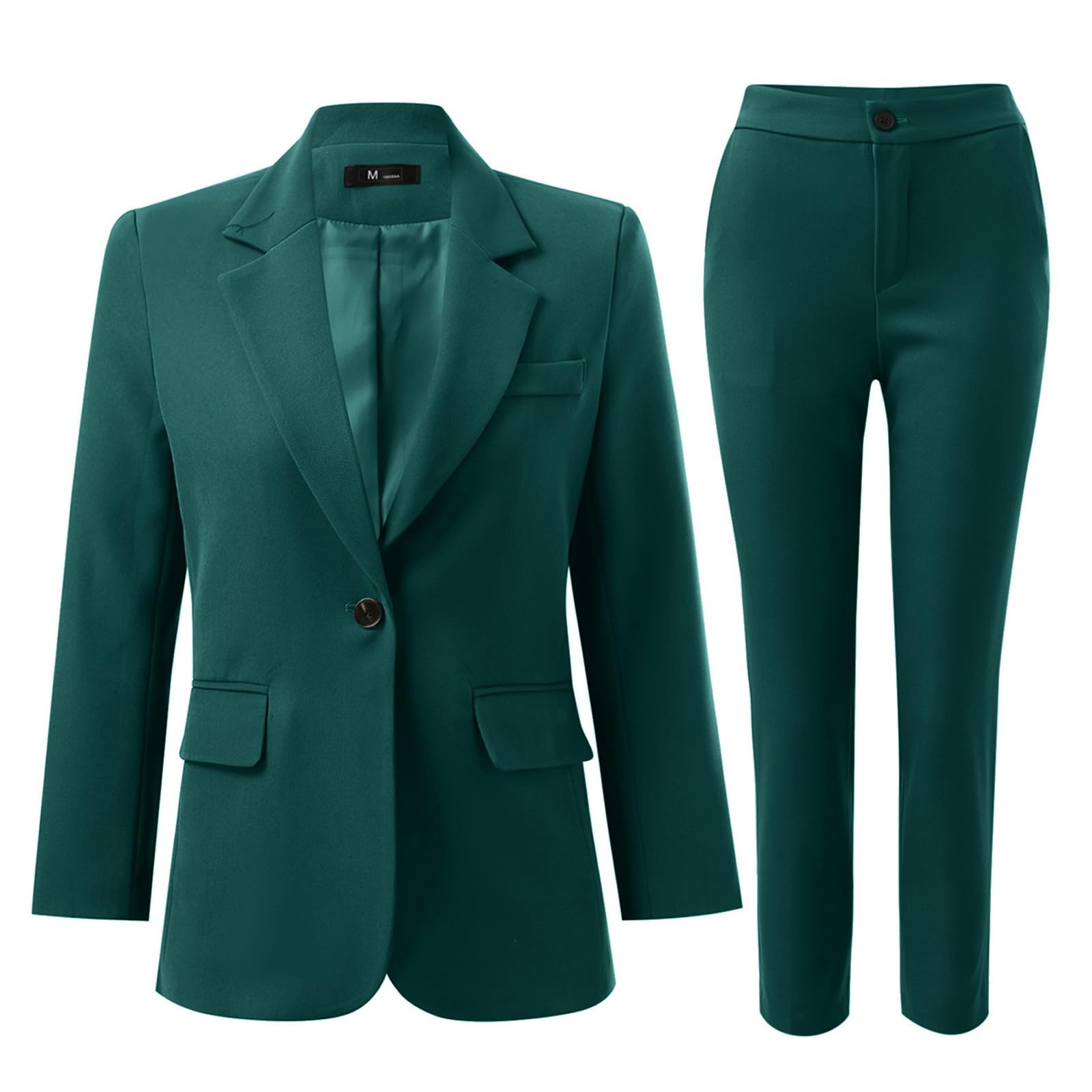 Traje de Dos Piezas Femenino Conjunto Elegante de Chaqueta y Pantalón para Entorno Laboral y Oficina Profesional
