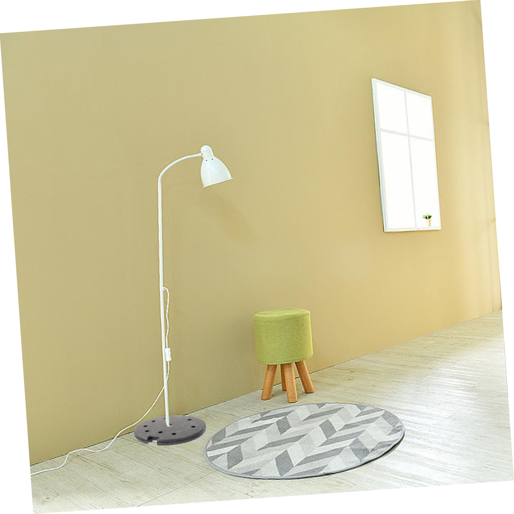Base Lourde Pour Lampe De Bureau Ou Lampadaire - Rond En Fer, Stable