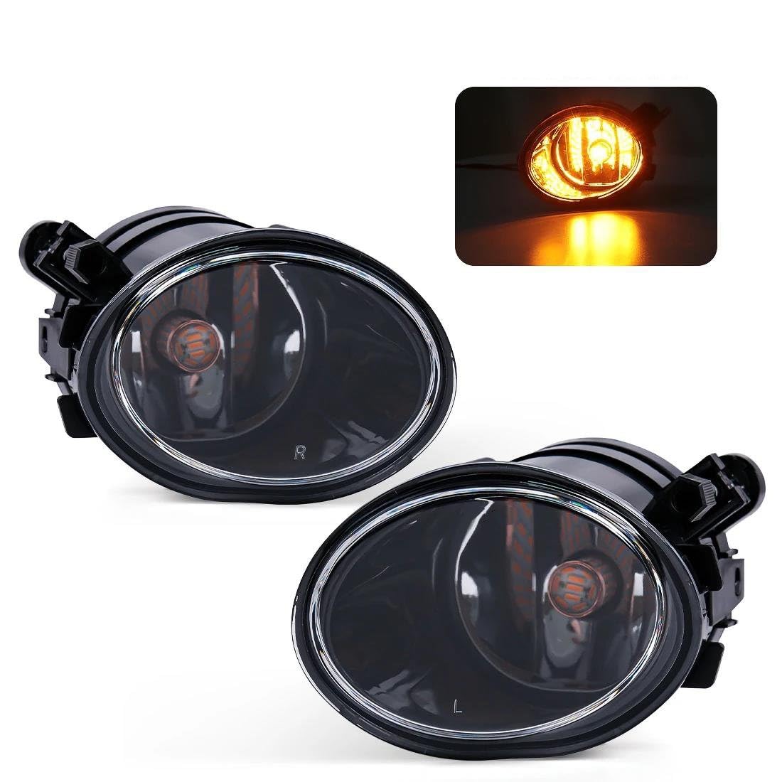 BENSIL Luces Antiniebla De Coche, Bombillas Delanteras De Conducción Para B&MW M5 E39 2001-2003 M3 E46 2002-2006 M3 E46 2002-2005 Montaje de luces de antiniebla(Color:2)