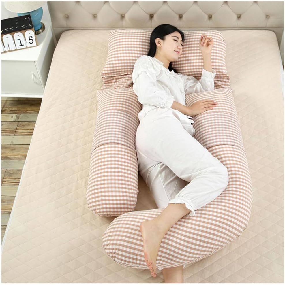 Pregnancy Pillow for Sleeping, G Shaped Full Body Pillow Pregnancy Pillows, Maternity Pillow Support for Back, HIPS, Legs for Pregnant Women, with Washable Cover,F