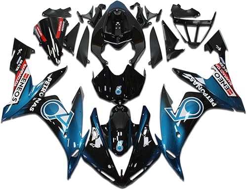 NT FAIRING Carenado azul negro apto para Yamaha 2004 2005 2006 YZF R1 inyección ABS plásticos carrocería kit cuerpo cuerpo cuerpo trabajo 04 05 06