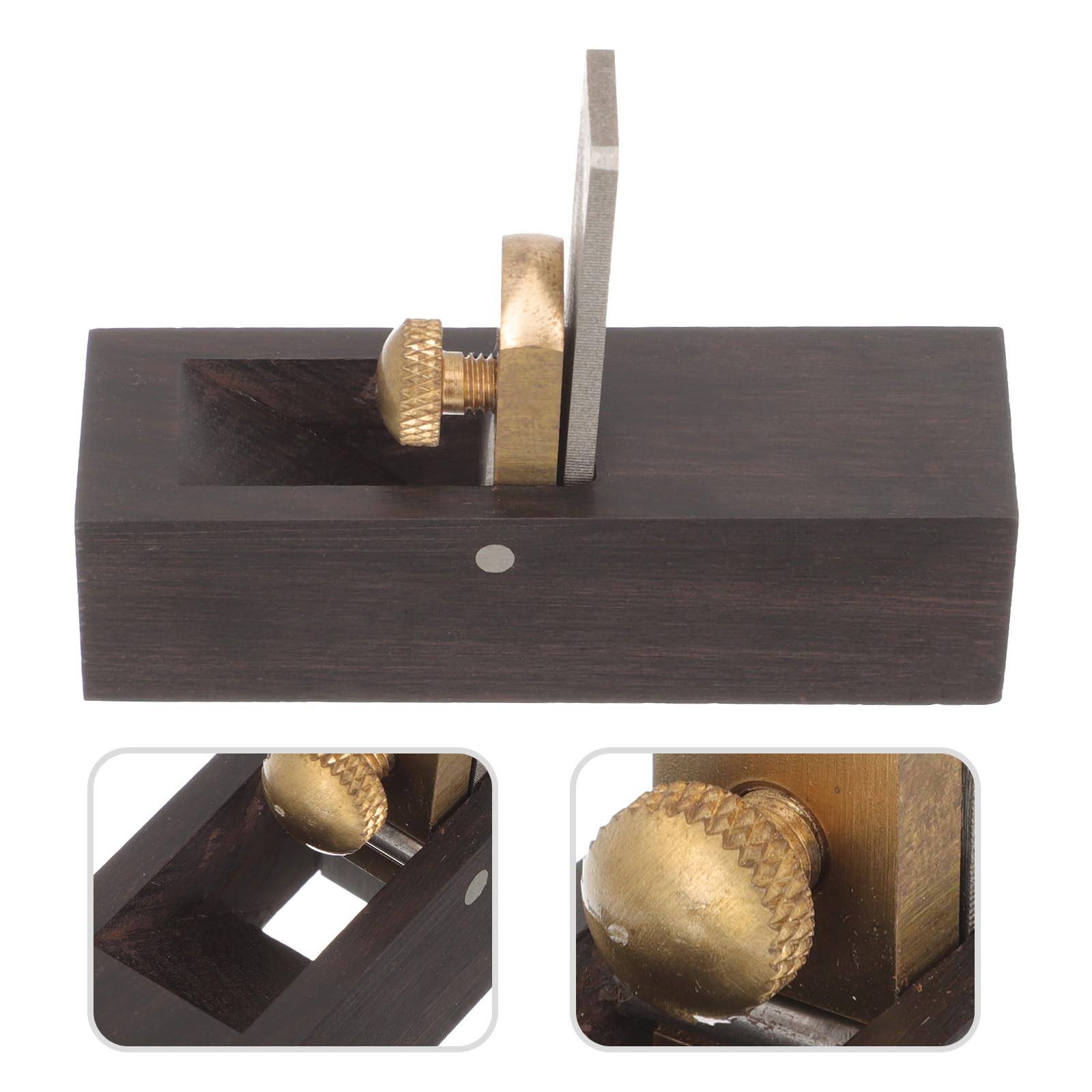 GALPADA Pialla Manuale per Liuteria in Ottone Lama Affilata, Strumento per Lavorazione Legno di Violino, Viola e Violoncello, Utensile Regolabile per Rimozione Trucioli e Finitura Fine