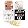 Rice Water Shampoo & Conditioner Set – Solid Shampoo & Conditioner Bar with Protein for Hair Growth, Strengthening Hair & Damage Repair – Paraben, Sulfate & Silicone Free – 2 Pack