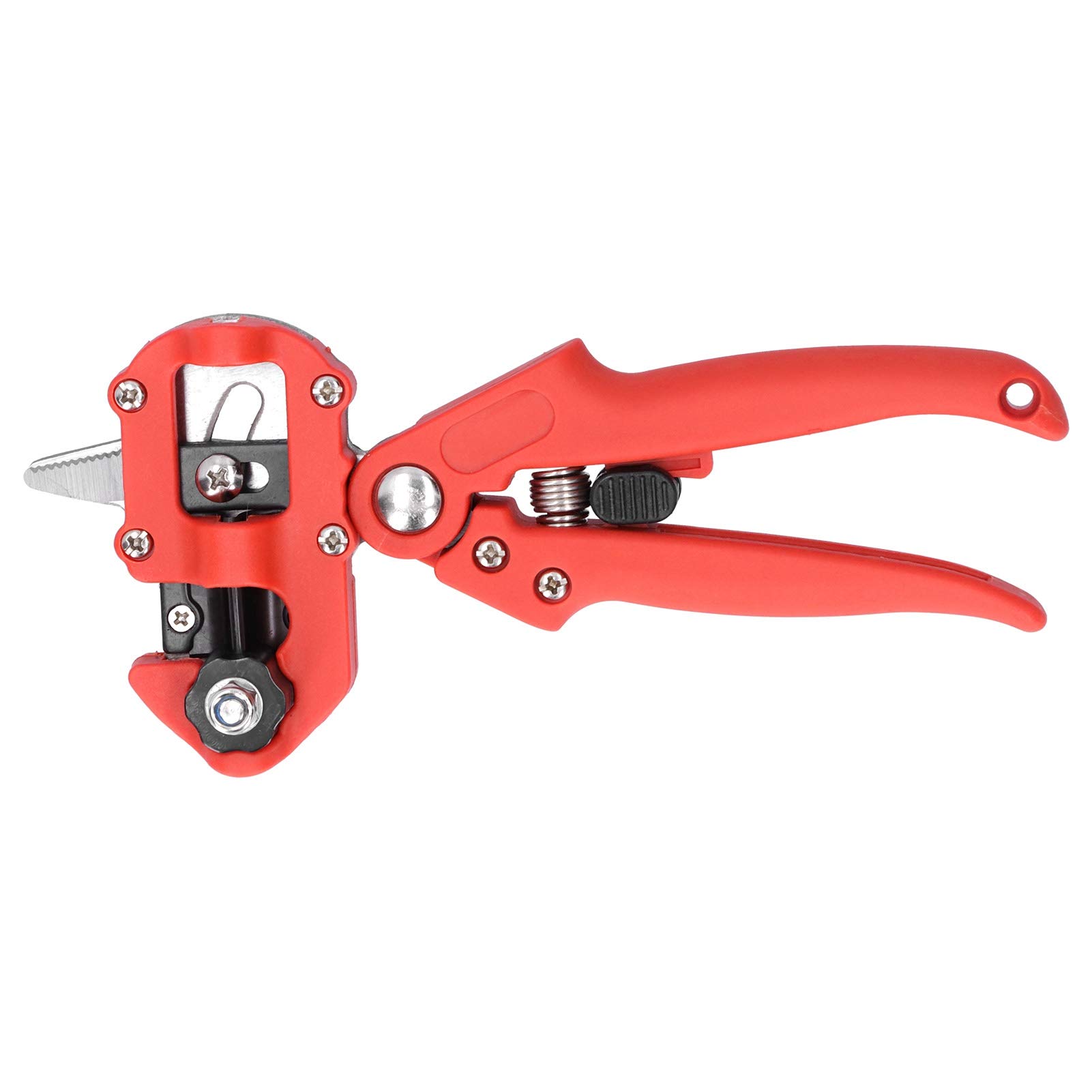 Wakects Set di Strumenti per Innesto da Giardino, Uso Simultaneo, Set Completo, Ideale per Professionisti, con Materiale ABS, per l'Innesto di Giardinaggio (rosso)