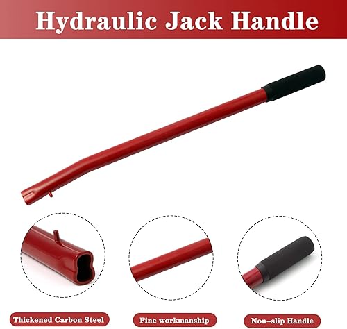 Miniatura 6 de 2.5 ton Horizontal Hydraulic Jack Handle Jack Pole Lever Automotive car Jack Accessorie (Red)