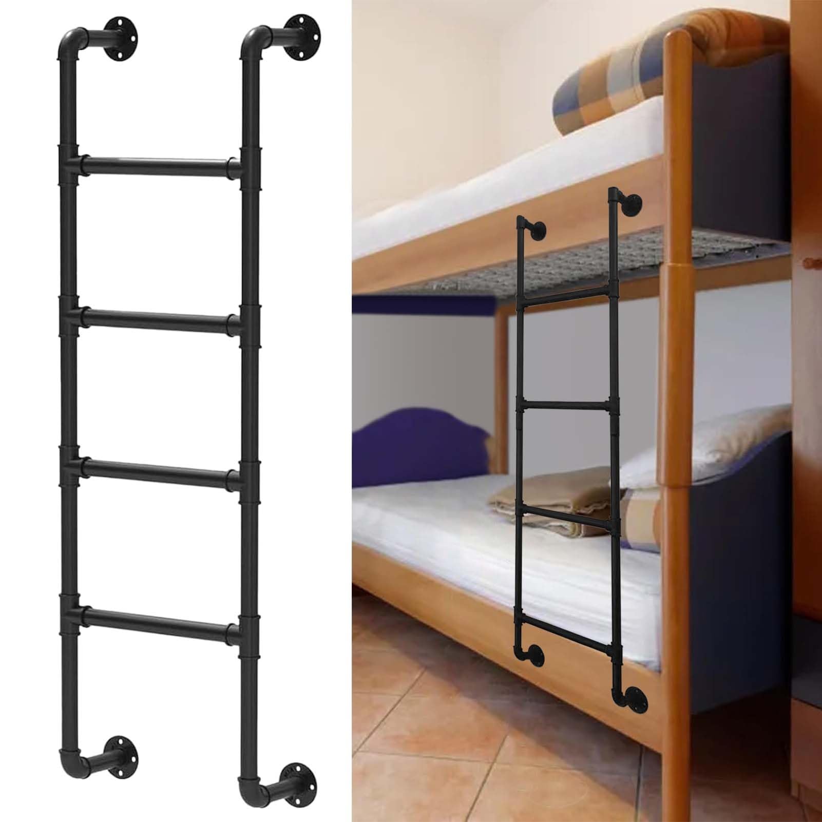 Échelle en métal à 4 marches pour lit mezzanine et dortoir collectif
