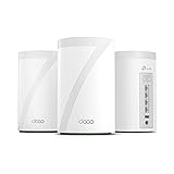 TP-Link Deco 7 Pro BE63 Tri-Band WiFi 7 BE10000 Whole Home Mesh System - 6-Stream 10 Gbps, 4x2.5G Ports Wired Backhaul, 4X Smart Internal Antennas, VPN, HomeShield, Free Expert Support (3-Pack) Wi-Fi 7, 2.5G Port 3 Pack