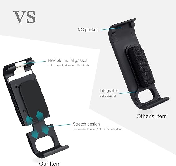 Aluminum Replacement Side Door for GoPro Hero 13 12 11 10 9 Black
