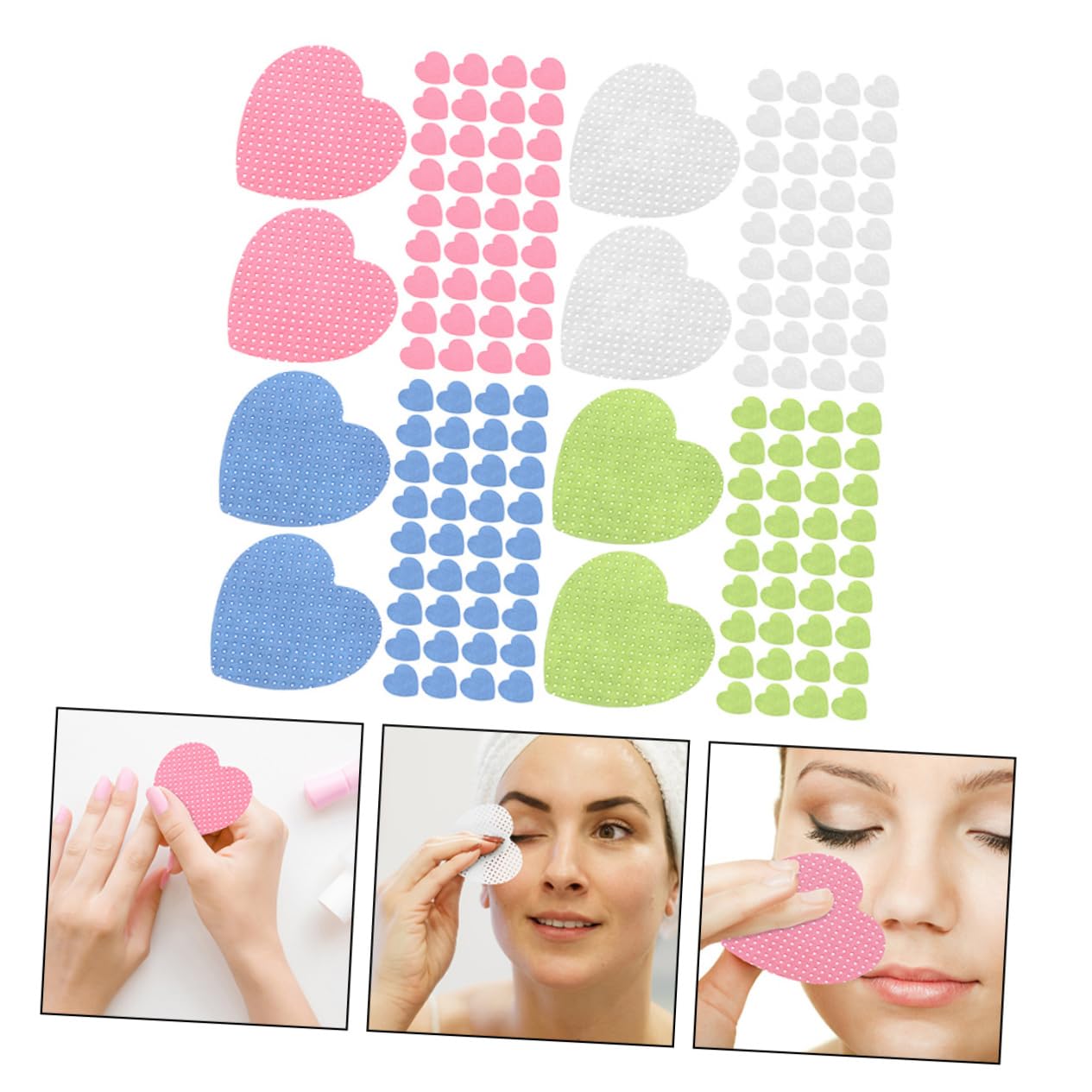 BESTYASH 4 Set Cotone Per Togliere Le Unghie Dispositivo Di Rimozione Polacco Salviette Per Unghie Senza Pelucchi Salviette Senza Pelucchi Per Extension Ciglia 800 Fogli*4