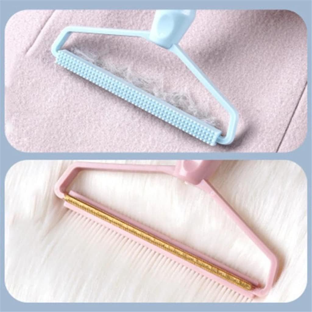 Portable Coat Fuzz Fabric Shaver Lint Remover Fluff Removing Pet Dog Cat Hair Trimmer Clothes Cleaning Tool Reusable Rolle (Color : Pink) (Blue)