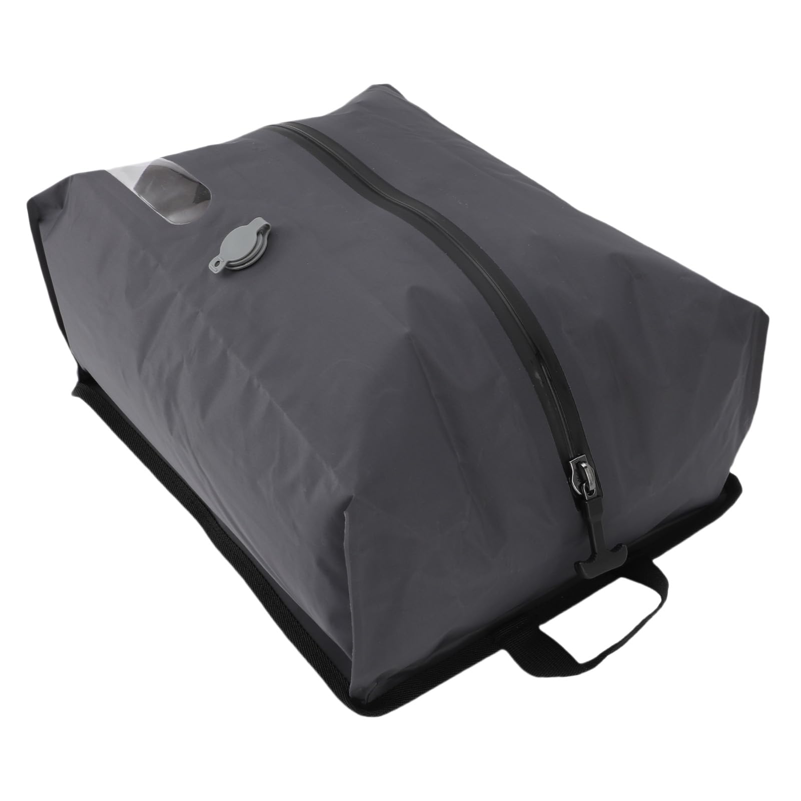 Sacchetti sottovuoto da viaggio, sacchetto di compressione sottovuoto riutilizzabile da 16litri per indumenti, cubo di imballaggio sottovuoto impermeabile e salvaspazio per (GRAY)
