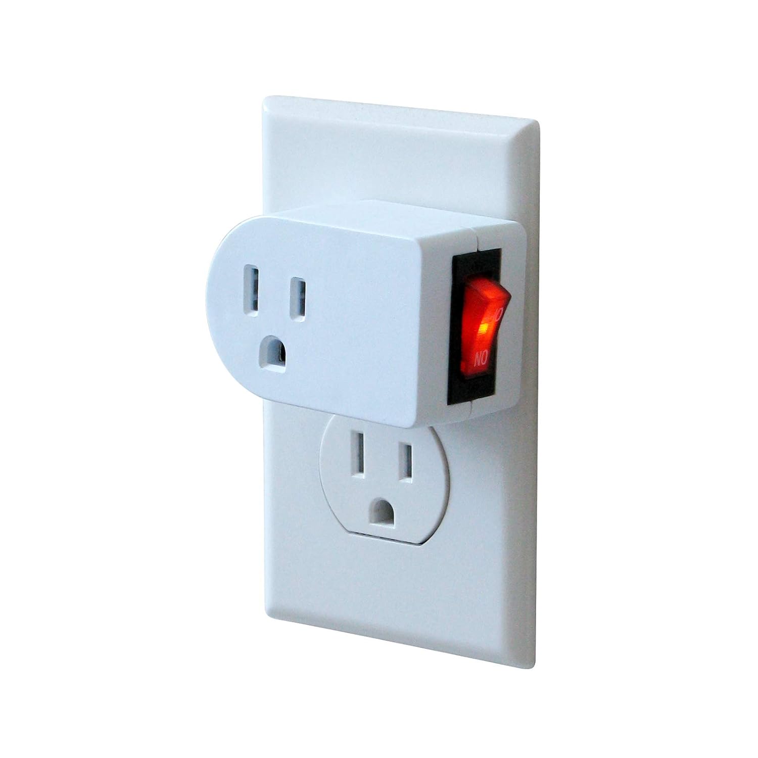 Top Brands Luxtronic Grounded Adapter On/Off Power Switch with Red Light ETL White (Pack of 4) Super Deal Product Luxtronic Grounded Adapter On/Off Power Switch with Red Light ETL White (Pack of 4)