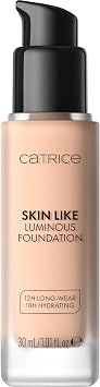 Catrice Skin Like Luminous Foundation Moisturize/Moisturize Long Lasting Care Natural Luminous Makeup (1 fl oz)