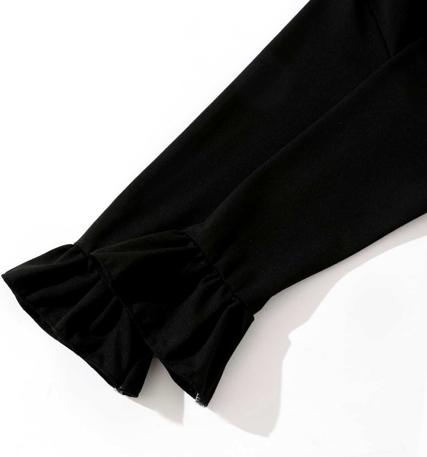 Valentines Toddler Girl Dress Love Hearts Print Ruffle Long Sleeve Casual Dress 3-8Y - Image 4