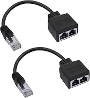 GINTOOYUN RJ45 Hálózati Adapter Kábel (22,6 cm) - Apa-Anya Csatlakozó Laptophoz, PC-hez, Routerhez - Hálózatváltáshoz 1