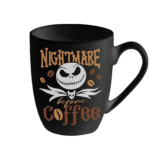 Pycat Ceramic Black Coffee Mug Gifts, Skeleton Coffee Tea Cup with Handle | Halloween Christmas Holiday Gifts for Friends Women Men Novelty Funny Drink Mugs 13 oz